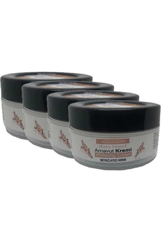 Three Brand 4lü Adet Arnavut Kremi Whitens Cream Tümbölge Aklık Kremi 50 ml