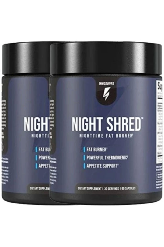 Innosupps 2Li Adet Night Shred Nighttime Fatburner Gece Istenmeyen Yağlara Parçalayıcı 60 Caps