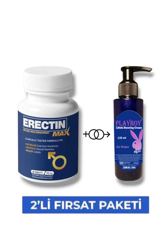 Erectin Max Erkeklere Özel Destekleyici 30'lu Mucizevi Libido Cream 125 ml