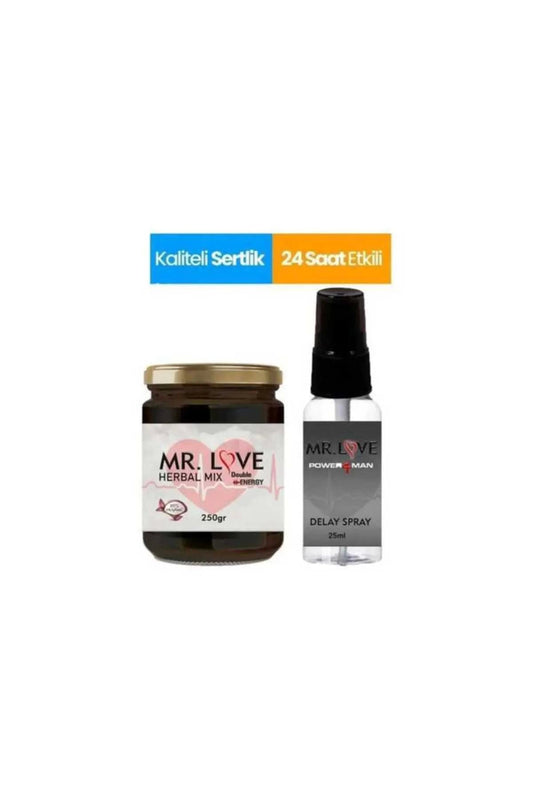 Mr. Love Erkeklere Özel Doğal Macunu 250 gr & Mr. Love Uzun Süreli Sprey
