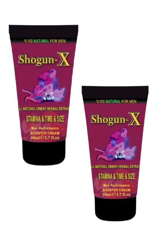 Shogun -x Extra Cream Erkekler İçin Sertleşmeye ve Gecikmeye Etkili Kremi 50ml X 2 Adet
