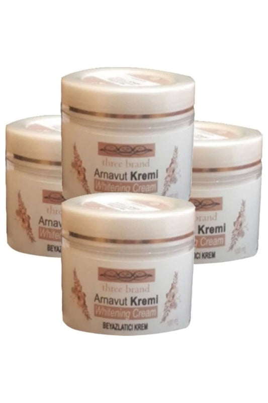Three Brand 4lü Adet Arnavut Kremi Whitens Cream Tüm Bölge Aklık Kremi 100 ml