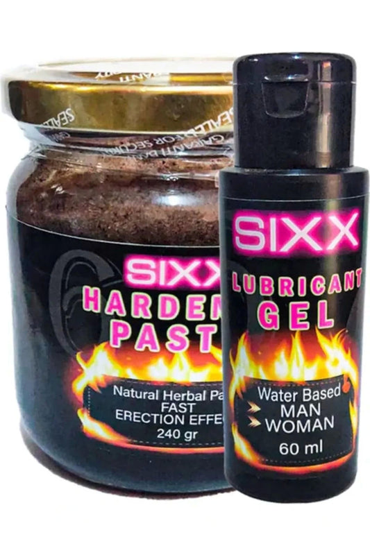 Sixx Lubricant Kayganlaştırıcı Jel 60 ml Herbal Paste Doğal Macun 240 gr