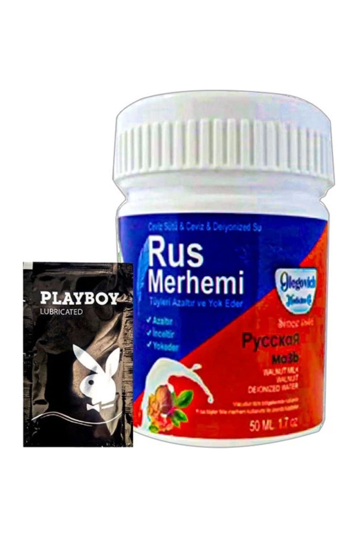 Rus Merhemi Blue 22-2:0024 Glegnid Rus Merhemi 50 Ml Tüy Kremi+ Yanında Jel -