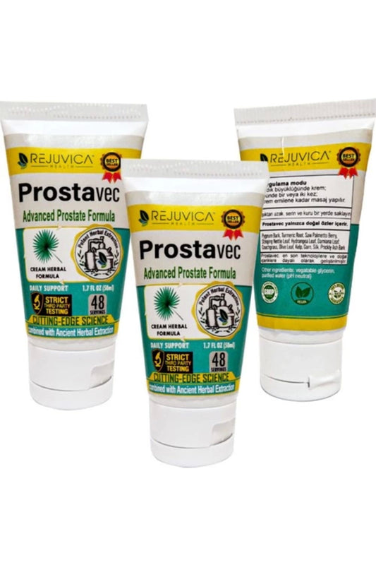 Prostavec  3 AdetX50 ml Krem Erkeklerin Özel Sorununa Destekleyici Krem