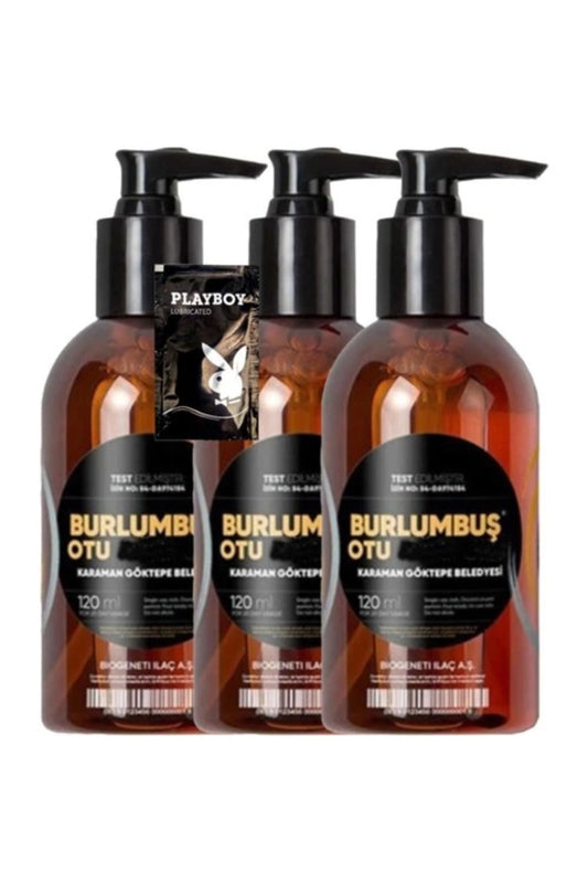 Playboy Burlumbuş Otu Jeli Dolcer2-2:0403 3lü Birden 120 ml Bölgesel Relax Jeli 1 Hediye Jel