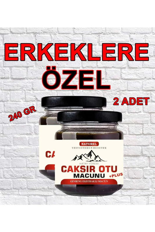 Erkeklere Özel 24 Saat Etkili Hatay Yöresi Çakır Otu Macunu 240 gr X 2 Adet