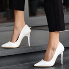 Hillar Beyaz Cilt Stiletto Ayakkabı — Beyaz [stokoz:P4sZGiL39lkUm5i3tc49%3ABeyaz%3A3%3A15vmsvy]