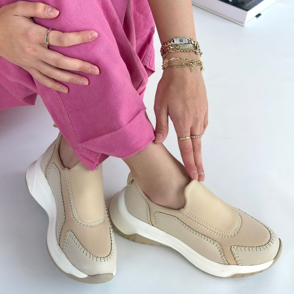 Kendy Bej Cilt Spor Ayakkabı — Bej [stokoz:zCK0ABmbd50z1c39TgPm%3ABej%3A3%3A15p6rq9]