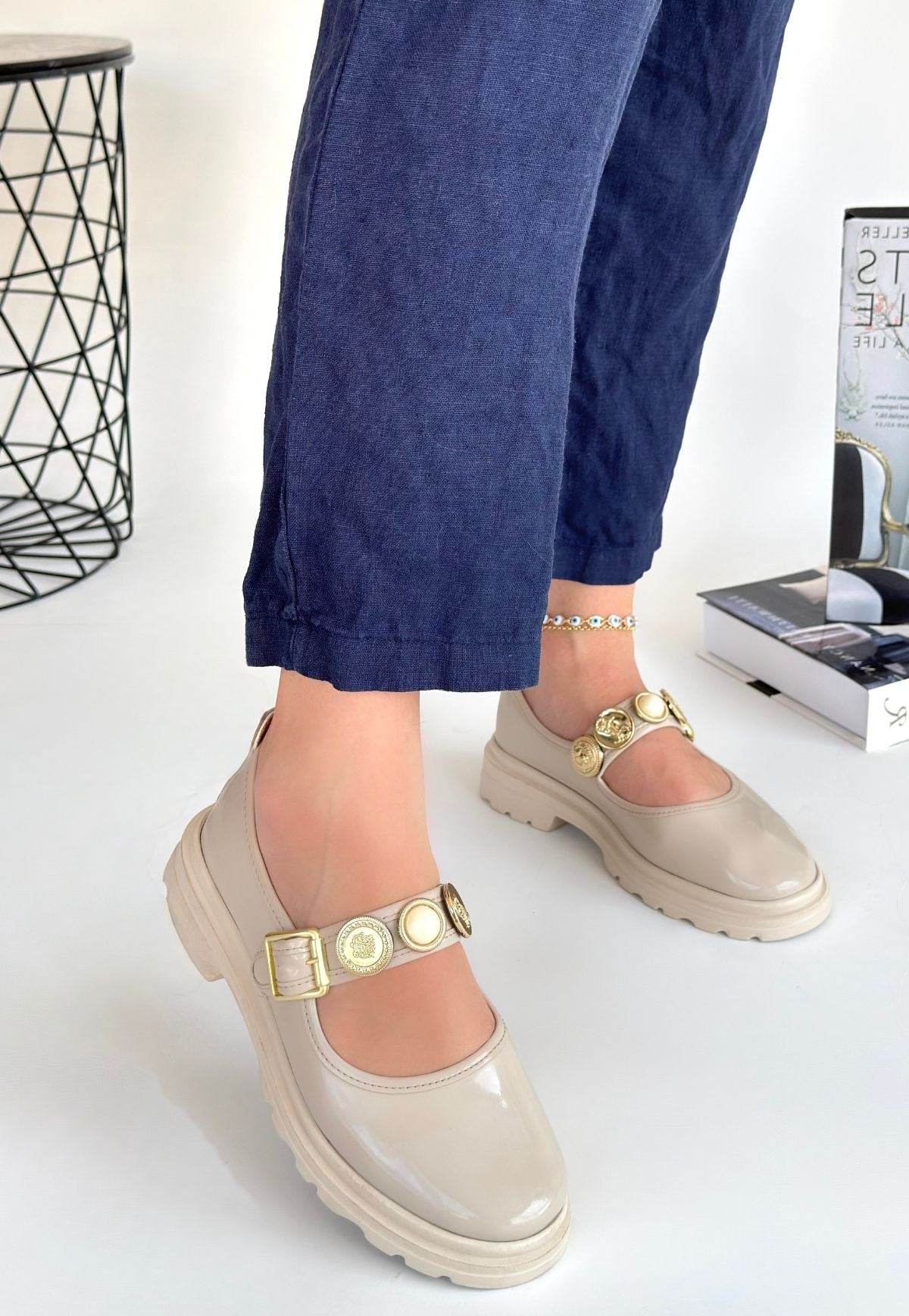 Okira Bej Rugan Oxford Ayakkabı — Bej1 [stokoz:Nlw7EfEyGvWdfz5mreiG%3ABej1%3A1%3A1it6z1x]