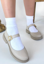 Yokox Bej Cilt Oxford Ayakkabı — Bej [stokoz:w5El7hQ4PdJRfULHqyz0%3ABej%3A0%3A16dnczk]