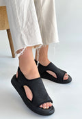 Wayi Siyah Hasır Cilt Sandalet — Siyah [stokoz:o5pMEa6L4N6scrh5hFU5%3ASiyah%3A0%3Absqalz]