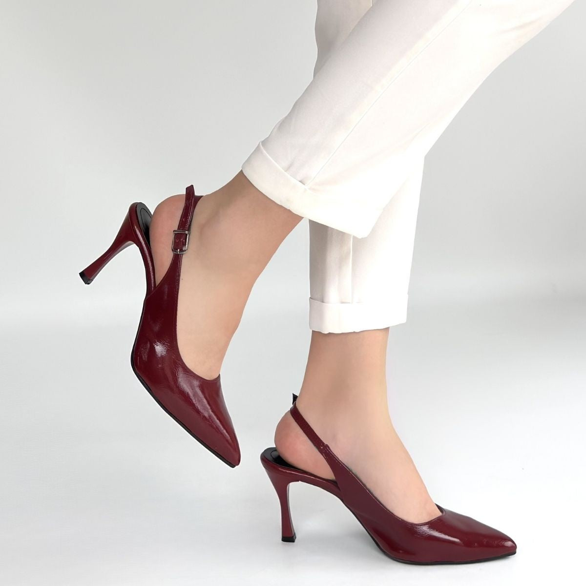 Uster Bordo Rugan Topuklu Ayakkabı — Bordo [stokoz:F5u69f7XDUDYvyBIXwoo%3ABordo%3A3%3Ag2wn82]