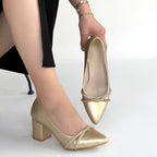 Rewin Gold Cilt Topuklu Ayakkabı — Gold [stokoz:ciqxypRh48gp6l4xgPRo%3AGold%3A3%3A1arc4j7]