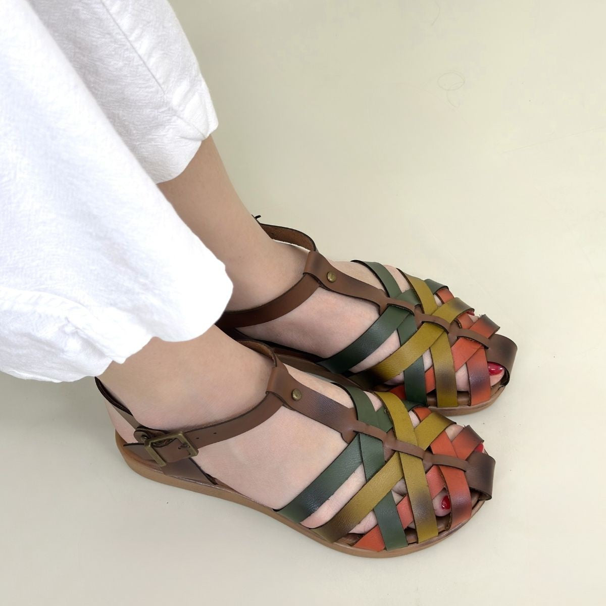 Woji Taba Hakiki Deri Kemerli Sandalet — Taba [stokoz:RUwSUaCovWwac9XBMTbi%3ATaba%3A5%3A1k4pjxx]