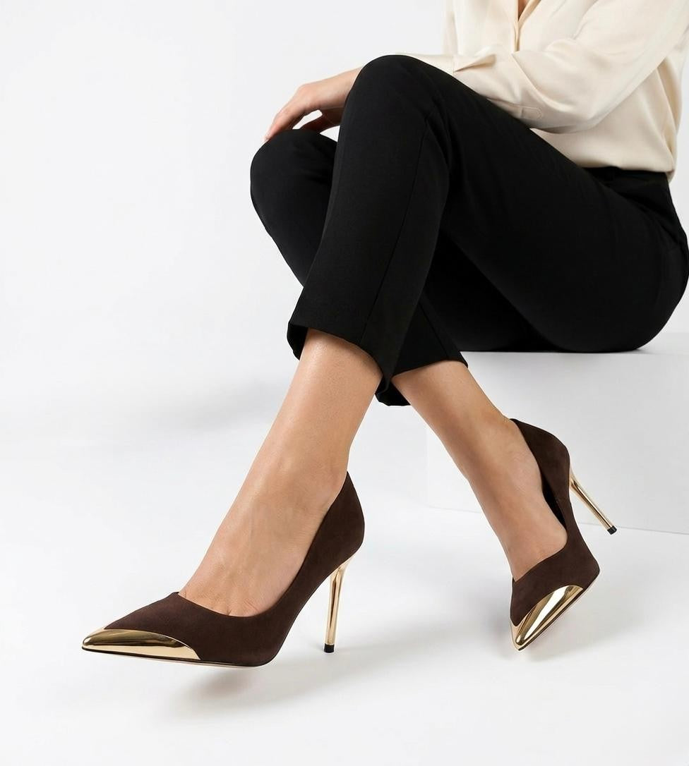 Alis Kahverengi Saten Stiletto Ayakkabı — Kahverengi [stokoz:vIqkbPzBc0gjAyDzvOJy%3AKahverengi%3A0%3Ay04rsv]