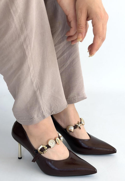 Conne Kahverengi Cilt Stiletto Ayakkabı — Kahverengi [stokoz:J5WHwo0xqwIJVNynGSWe%3AKahverengi%3A0%3Abb8a80]