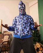 Unisex 2 İplik Bape Kapüşonu Fermuarlı Hırka - Mavi — Mavi [stokoz:sdMDb1M96TRsYZ0u6LIS%3AMavi%3A1%3A1lk2jhq]