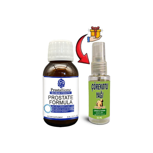 ProstaBiome 1 Kutu Erkeklere Özel 50 ml Şurup + 30 ml Çörek Otu Yağı