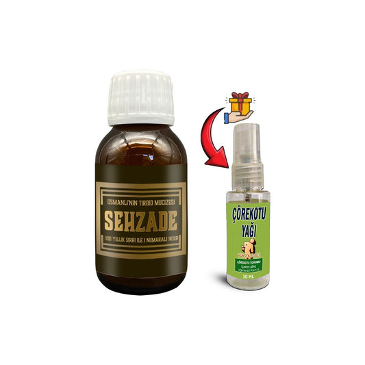 Şehzade Iksiri Şurubu Osmanlı Geleneğinden Bitki Extratlı Şurup 50 ml + Çörek Otu Yağı